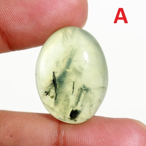 Pedra preciosa prehnita natural! Cabochão de prehnita lisa! Lote de atacado de prehnita solta com vários formatos e tamanhos, cristais de cura.