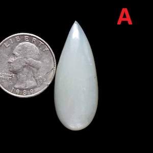 Cabochão de Pedra da Lua Cinza Brilhante! Fabricação de Joias! Pedra de Nascimento! Qualidade AAA! Pedra Cinzenta Brilhante! Pedra para Macramê