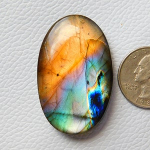 Pingente cabochão de labradorita roxo AAA+ incrível e raro, pedra para fazer joias, pedra labradorita, formato oval!