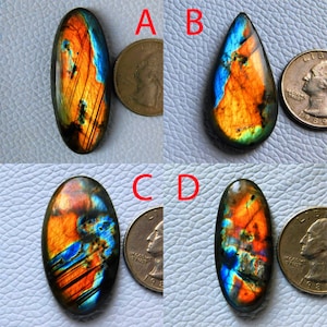 Cabochon di labradorite Spectrolite naturale! Pietra preziosa di labradorite multicolore viola! Anello con ciondolo in argento per gioielli Collana con pietra preziosa sciolta