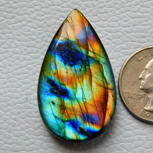 Cabochon di labradorite naturale blu e viola! Pietra preziosa di labradorite di qualità superiore AAA! Strumenti per la creazione di gioielli in labradorite Pietre artigianali