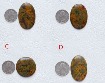 AAA Fruktig Jaspis Cabochon: Oval & Rund Ädelsten för Smycken