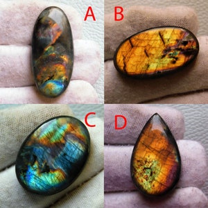Natural Multi Purple Labradorite Cabochon Rainbow Flashy Rare Silver Jewelry Pendant Making Stone, AAA Quality Purple Labradorite Gemstone