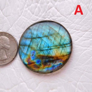 Cabochão de labradorita multi-roxa! Cabochão de labradorita multi-azul-fogo! Formato de pera redondo e longo! Labradorita de designer para joias