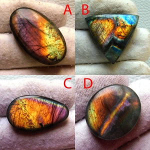 Natural Multi Purple Labradorite Cabochon Rainbow Flashy Rare Silver Jewelry Pendant Making Stone, AAA Quality Purple Labradorite Gemstone