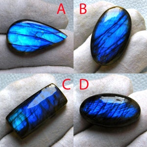 Natural Blue Labradorite Cabochon AAA Quality Blue Labradorite Gemstone  Wholesale Cabochon For Making Silver Jewelry Pendant Necklace stone