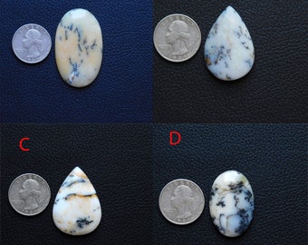 Natural Dendritic Opal Cabochon Gemstone,AAA Quality Opal Dendritic Loose Gemstone for Ring And Pendant Size Silver Jewelry