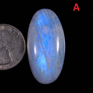Lotto di cabochon di pietra di luna arcobaleno bianco, pietra preziosa naturale di pietra di luna arcobaleno bianco appariscente, anello e ciondolo Dimensioni Pietra per la creazione di gioielli in argento