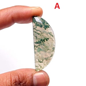 Natuurlijke designer groene mosagaat cabochon!! Wire-wrap DIY zilveren sieraden ring en hanger losse edelsteen groothandel benodigdheden maken