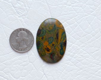 Fruktig Jaspis Cabochon Ädelsten, Oval Rund för Smyckestillverkning, Läkande Kristallsten