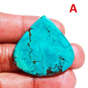 Natuurlijke turkoois cabochon edelsteen! Turkoois cabochon! Steen! Sieraden! Amerikaans! Blauw! Betrokkenheid! Losse edelsteen met kromgetrokken draad