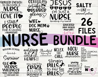 Download Nurse Svg Bundle Etsy