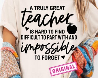 Teacher Quote SVG, Hard To Find Teacher Saying, Cricut Cut File (Digital Download)