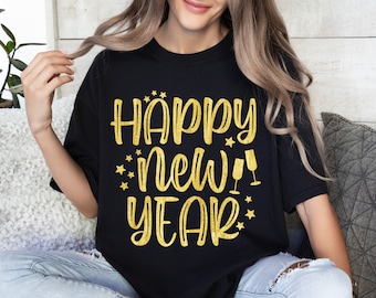 Happy New Year Svg, New Years Eve Svg, New Year Svg, Silhouette, Cricut, Digital, 2023 New Year Svg, New Years Shirt Svg