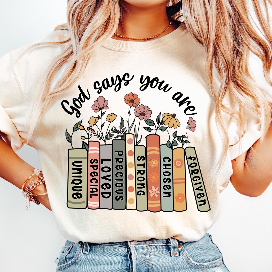 God Says You Are Unique Png Sublimation Design Download Christian Png ...