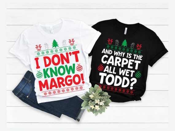 I Don't Know Margo Funny Ugly Christmas Lights Sweater T-Shirt I Don't Know Margo Funny Ugly Christmas Lights Sweater T-Shirt