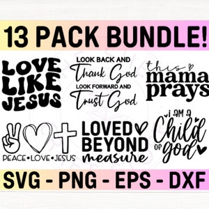 Christian SVG Bundle, Scripture Bundle, Bible Verse Bundle, Religious SVG, Jesus svg, God svg, Faith svg, Cricut Cut Files, Instant Download