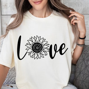 Sunflower Quote SVG PNG PDF, Sunflowers Svg, Sunflower Mandala Svg, Love Svg, Inspirational Svg, Christian Png, Flower Svg, Quote Svg