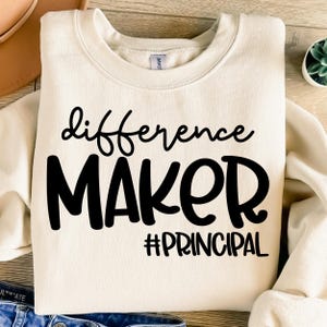 Belangrijkste SVG, Difference Maker, Back to School Cricut (digitaal)
