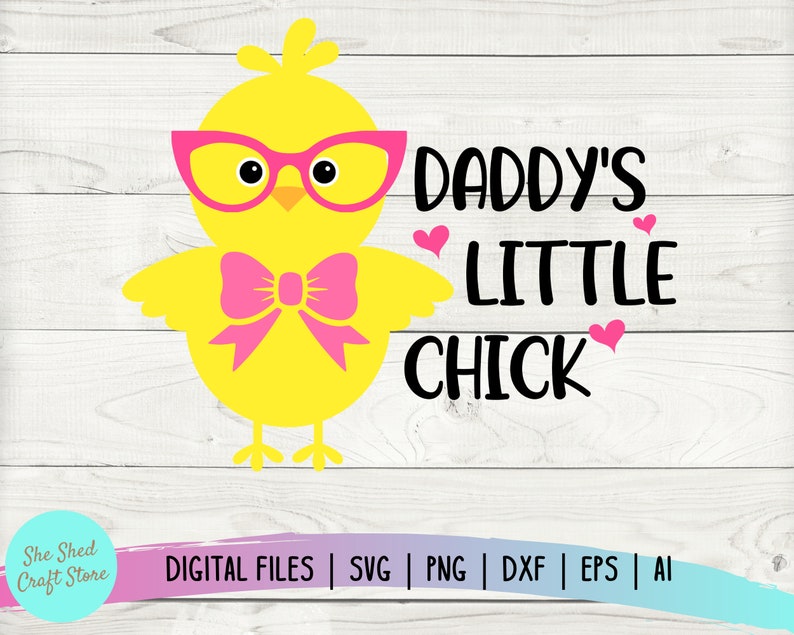 Download Daddy's Little Chick Girls Easter shirt Easter Chick Svg ...