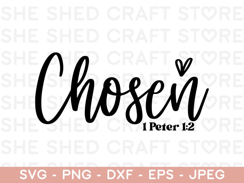 Chosen Svg, Christian Quotes Svg, Christian Sweatshirt, Trending Now ...