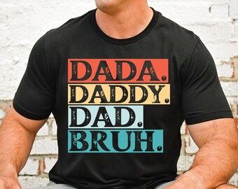 Dada Daddy Dad Bruh svg, Vintage Dad Bruh svg, Retro Dad svg, Vatertagspng, Schritt-Dad-Svg, Bonus-Vater-Svg, Vatertags-Svg, lustiges Papa-Geschenk