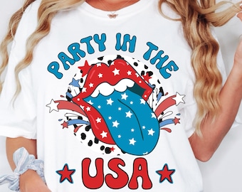 Party in The Usa PNG, 4th of July Png, Fourth Of July Png, USA Png, America png, Retro 4th of July, Independence Day, Sublimation Designs