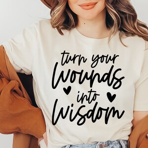 Verander je wonden in wijsheid Svg, motiverende Svg, zelfliefde Svg, geestelijke gezondheid Svg, je bent genoeg, spirituele Svg, Cricut Cut-bestanden
