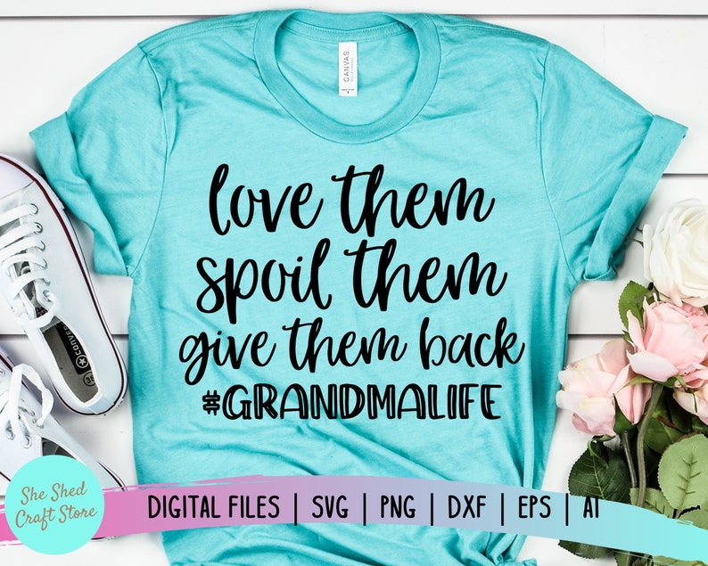 Download Love Them Grandma SVG Granny Svg Grammy Svg Grandmother | Etsy