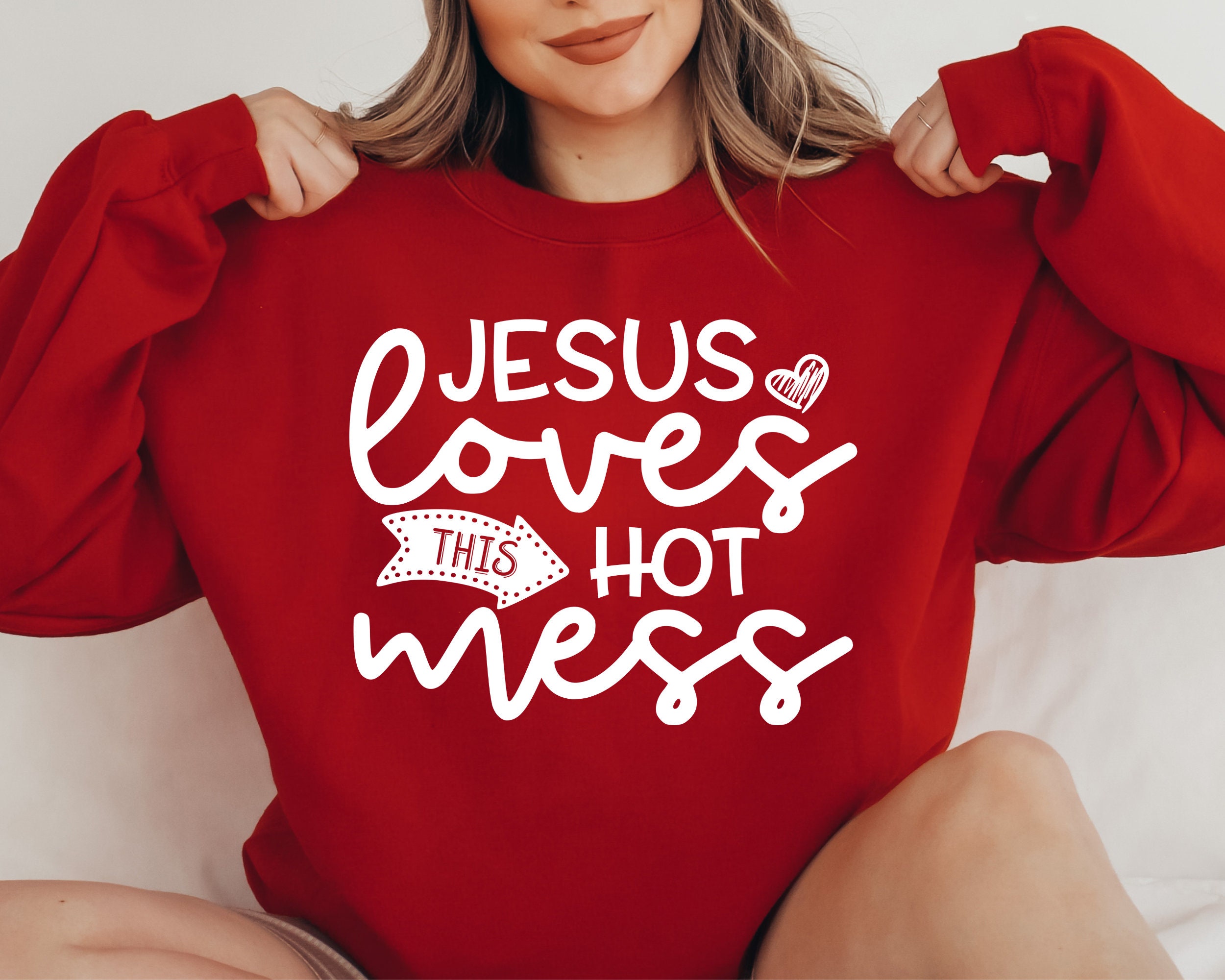 Jesus Loves This Hot Mess Svg Christian Quotes Svg Dxf Eps Etsy 