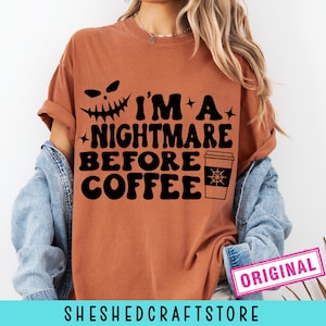 Nightmare Before Coffee Svg, Skeleton Svg, Spooky Season Svg, Cricut Cut Files, Halloween SVG, Halloween SVG for Shirts, Funny Halloween Svg