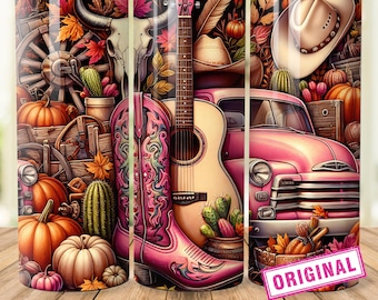Cowgirl Tumbler Wrap, 20 Unzen Skinny Tumbler Sublimation Design PNG, rustikale Country Girl Western Tumbler Wrap, Yeehaw Cowgirl Boots Download