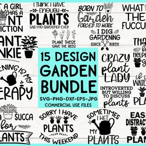 Paquete de Svg de plantas, paquete de Svg de suculentas, Svg de cactus, Svg de juegos de palabras sobre plantas, Svg de plantas divertidas, Svg de plantas, Svg de plantas de interior, Svg de citas sobre jardinería