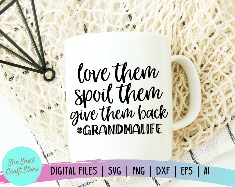 Download Love Them Grandma SVG Granny Svg Grammy Svg Grandmother | Etsy