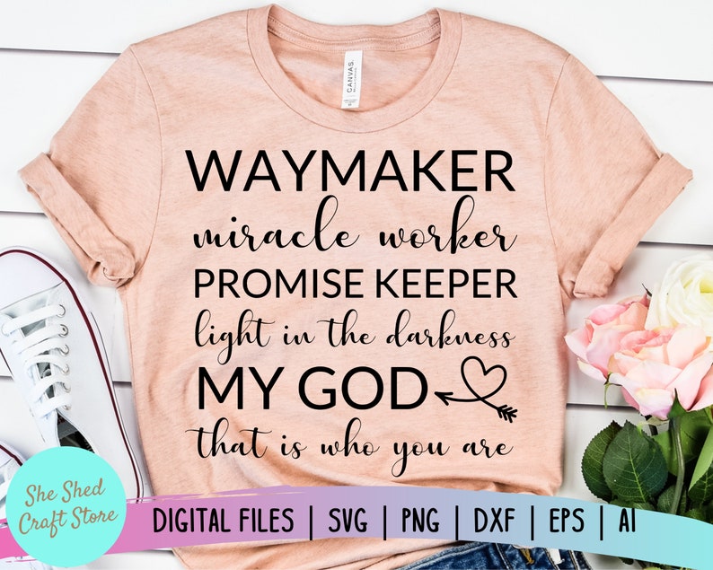 Download Way Maker Miracle Worker Promise Keeper Religion SVG Files for | Etsy