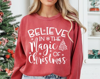 Believe In The Magic Of Christmas SVG - Christmas Cutting Files - Christmas Sayings Svg - Dxf - Eps - Png - Silhouette - Cricut