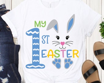 My First Easter SVG PNG DXF, Boy Easter Shirt, Boy Easter Svg, Commercial Use, Silhouette Cricut, Digital, Easter Bunny Svg