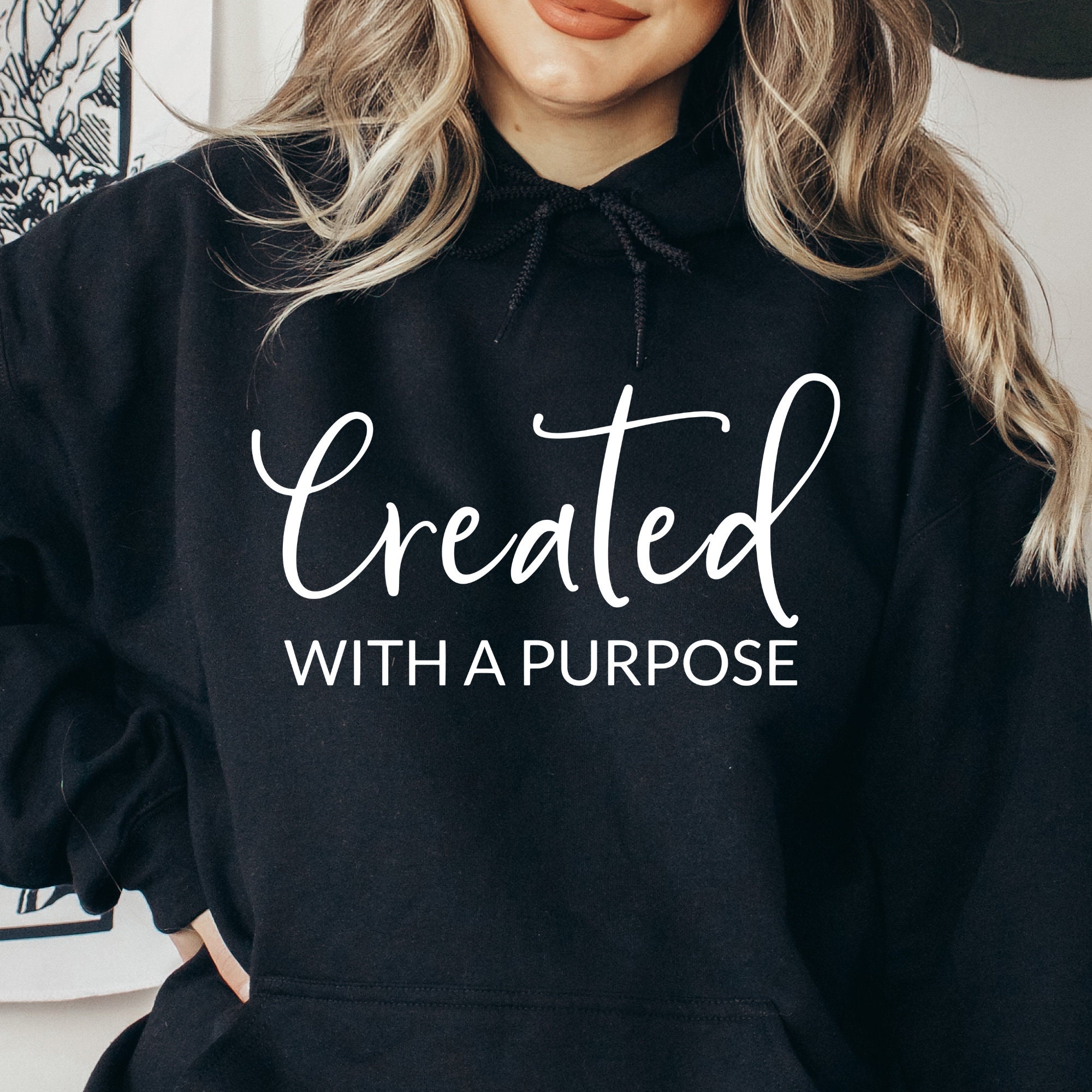 Created With A Purpose SVG PNG PDF Christian Svg Files for - Etsy