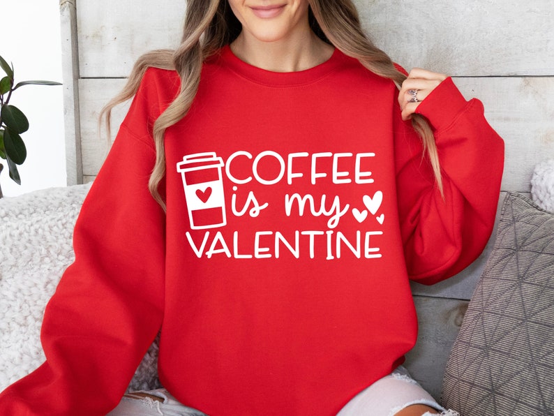 Coffee Is My Valentine SVg, Valentine Svg, Coffee Lover Svg, Valentine's Day Svg, Silhouette Cricut, Digital File, Be Mine Svg, Cricut Files image 1