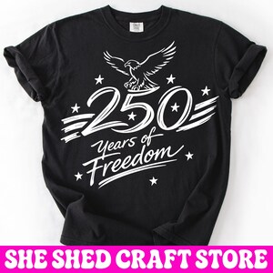 250 Jahre Freiheit PNG, Vaterländisches Adler Design, 4. Juli Png, Amerika 250 SVG Png, Grafik zum Unabhängigkeitstag, Sublimationsdesign Bild 3