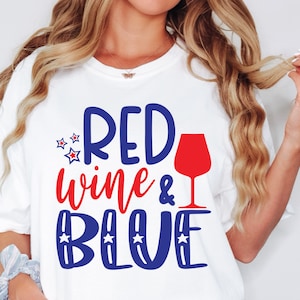Vin rouge et bleu SVG, Svg 4 juillet, vin Svg, Memorial Day Svg, 4 juillet Svg, Bonjour été Svg, plage s'il vous plaît Svg, fichiers de coupe Cricut