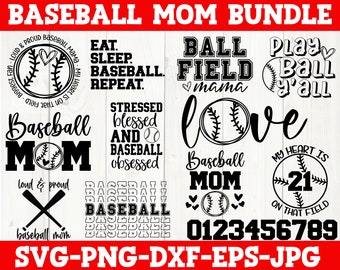Baseball Svg Bundle, Baseball Mom Svg, Baseball Png, Baseball Sister Svg, Baseball Heart Svg Baseball Player Svg Laces Life Cricut Cut Files