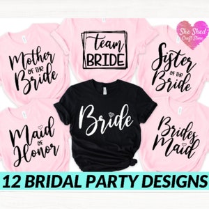 Bruidsfeest svg bundel, vrijgezellenshirt svg, bruiloft svg, bruidsmeisje svg cadeau, bruidsmeisje svg, bruid shirt svg png