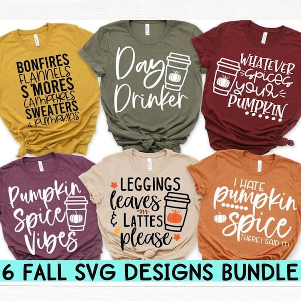 Fall Quote SVG Bundle, Autumn Cricut Silhouette Files (Digital Download)