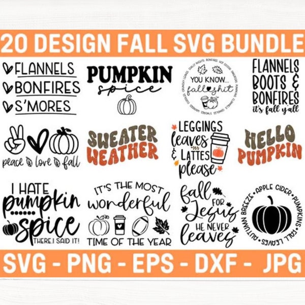 Fall svg bundle, Happy fall svg, Fall shirt svg, Fall svg bundle, Autumn svg bundle, Svg Designs, PNG, Pumpkin Svg, Silhouette, Cricut