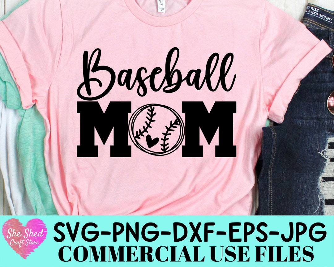 Baseball Mom Svg Baseball Mom Shirt Svg Files for Cricut Etsy
