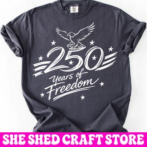 250 Jahre Freiheit PNG, Vaterländisches Adler Design, 4. Juli Png, Amerika 250 SVG Png, Grafik zum Unabhängigkeitstag, Sublimationsdesign Bild 9