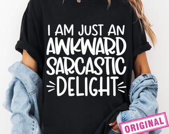 Sarcastic Delight SVG, grappig citaat snijbestand (digitale download)