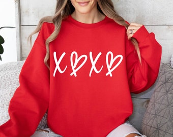 Hugs and Kisses SVG PNG PDF, Xoxo Svg, Heart Svg, Valentine Svg, Love Svg, Valentine Shirt Svg, Hello Valentine Shirt, Valentine's Day Svg