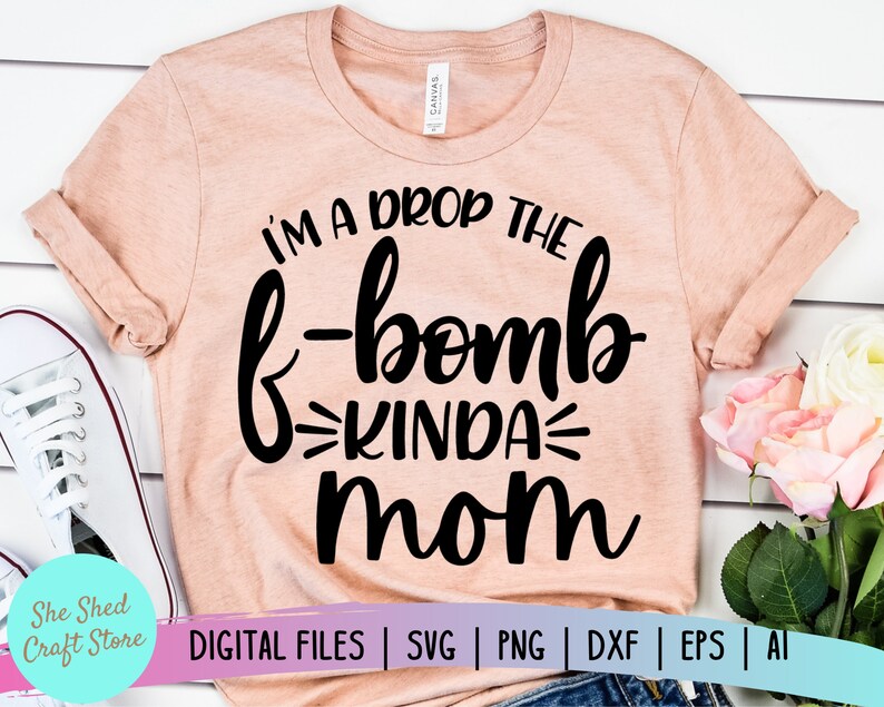 Download F Bomb Mom Svg Dxf Eps Png Cutting Files For Cricut and | Etsy